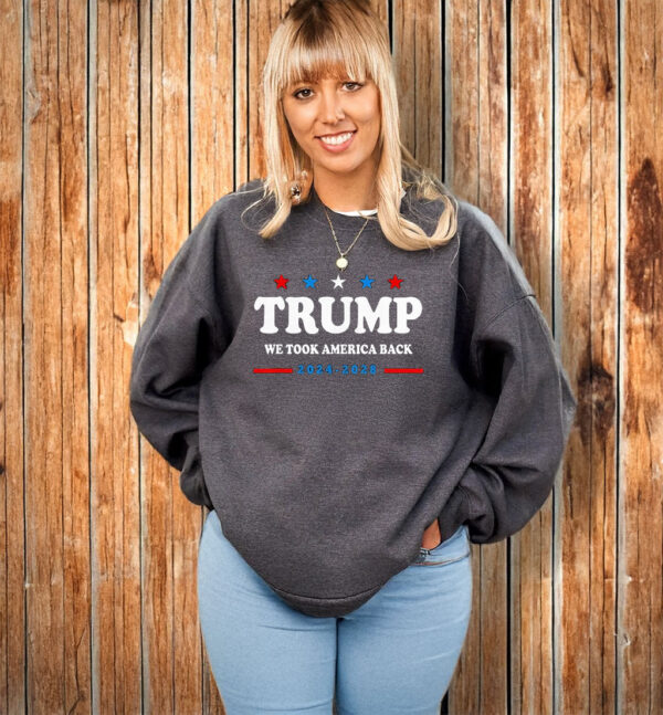Awesome Trump Won We Took America Back Election Inauguration 2024 2028 T-Shirt