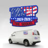Donald Trump 2024 - 2028 The Sequel Sticker, Car Magnet