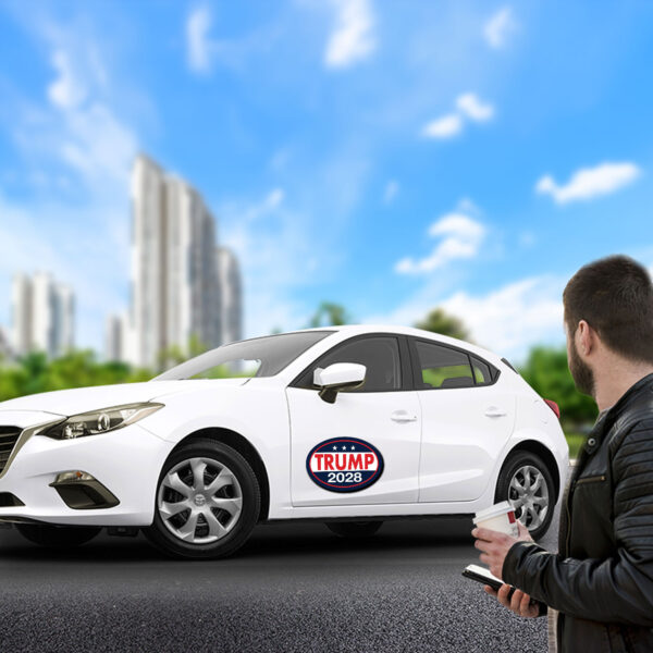 Donald Trump 2028 Sitcker, Republican Car Magnet