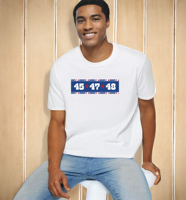Donald Trump Subtle, Patriotic Election 45-47-48 T-Shirt