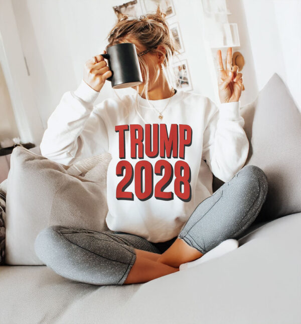 President Trump 2028, Bold Political Statement T-Shirt