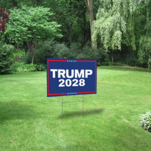 Re-Elect President Donald Trump 2028 Yard Sign
