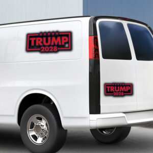 Stars Trump 2028 Sticker, Car Magnet