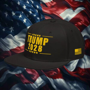 TRUMP 2028 Hat – Black & Gold Embroidered Cap