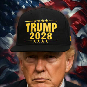 TRUMP 2028 Hat – Black & Gold Embroidered Cap