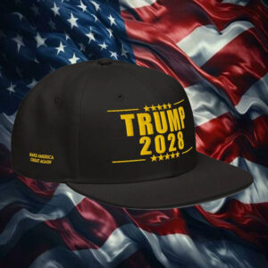 TRUMP 2028 Hat – Black & Gold Embroidered Cap