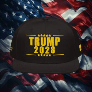 TRUMP 2028 Hat – Black & Gold Embroidered Cap