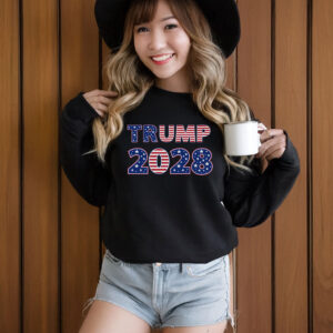 Trump 2028, American Flag T-Shirt