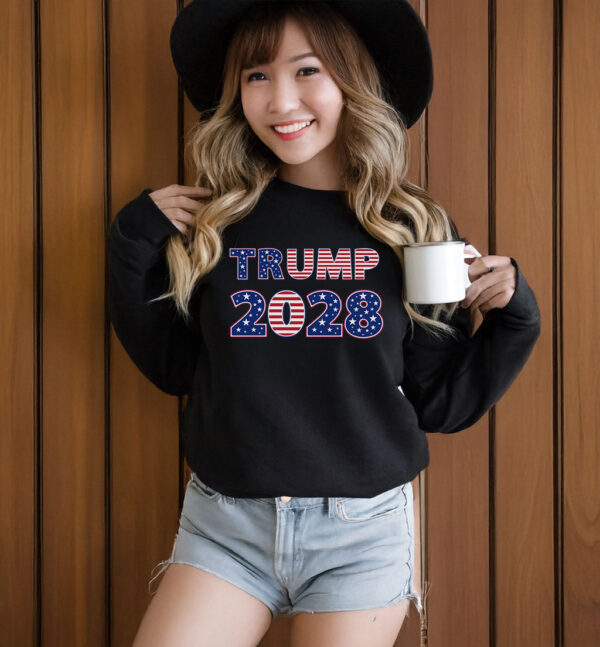 Trump 2028, American Flag T-Shirt