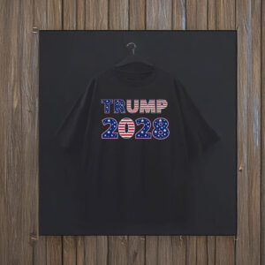 Trump 2028, American Flag T-Shirt