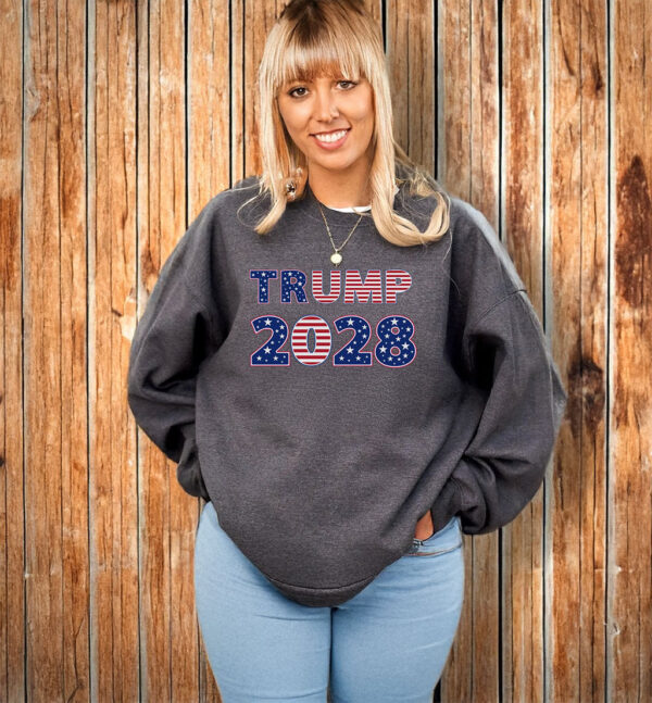 Trump 2028, American Flag T-Shirt