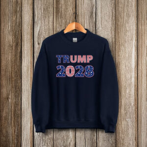 Trump 2028, American Flag T-Shirt