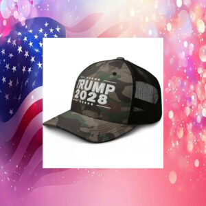 Trump 2028 Camouflage trucker hat