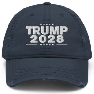 Trump 2028 Distressed Dad Hat