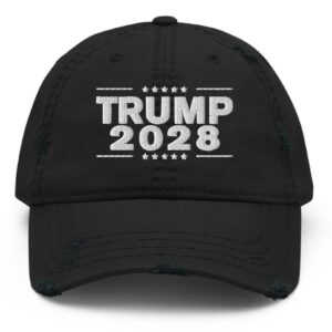 Trump 2028 Distressed Dad Hat