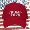 Trump 2028 Embroidered Red MAGA Hat