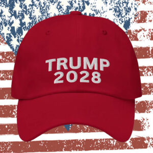 Trump 2028 Embroidered Red MAGA Hat