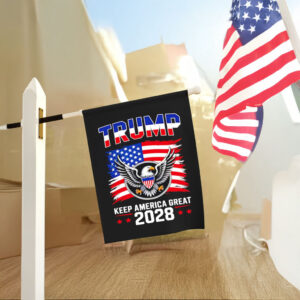 Trump 2028 Keep America Great American Flag