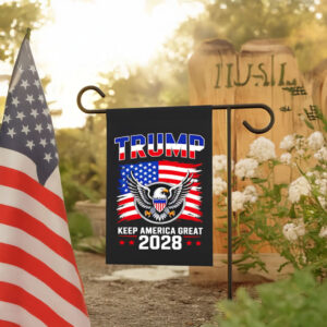 Trump 2028 Keep America Great American Flag