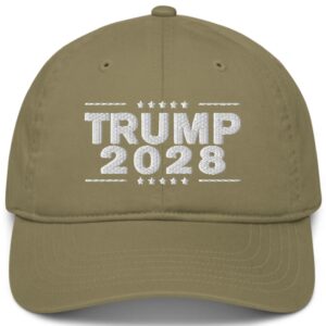 Trump 2028 Organic Baseball Cap