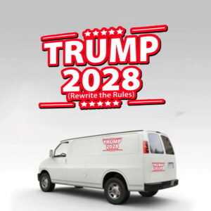Trump 2028 ( Rewrite The Rules ) Sticker, Car Magnet