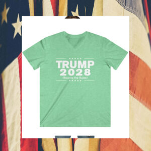 Trump 2028 (Rewrite the rules) Unisex V-Neck