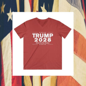 Trump 2028 (Rewrite the rules) Unisex V-Neck