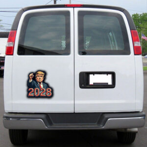 Trump For President 2028 Patriotic Sticker, Car Magnet