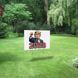 Trump For President 2028 Patriotic Yard Sign