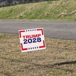 Trump For President 2028 Patriotic Yard Sign