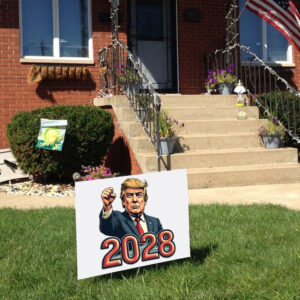 Trump For President 2028 Patriotic Yard Sign