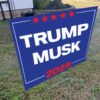 Trump Musk For President 2028 Yard Sign