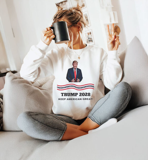 Trump Re-Election, Trump 2028 Keep American Great T-Shirt