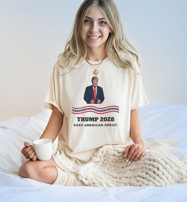 Trump Re-Election, Trump 2028 Keep American Great T-Shirt