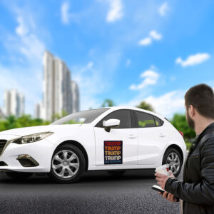 Trump Trump Trump 2028 Sticker, Car Magnet